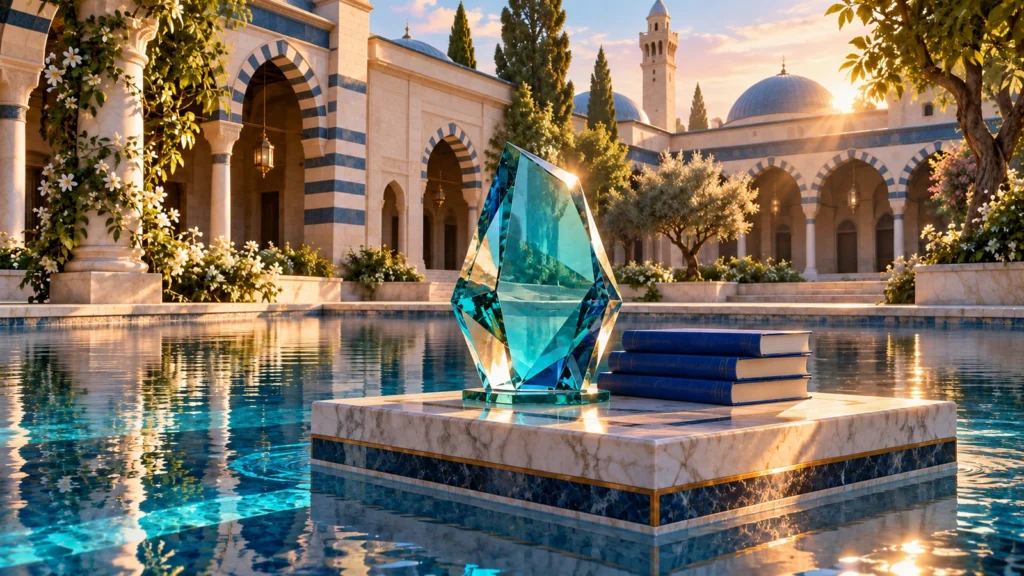 لوحة رقمية: (بيانات جائزة كن في ترشيح علامة الديار الشامية – العدد (79
