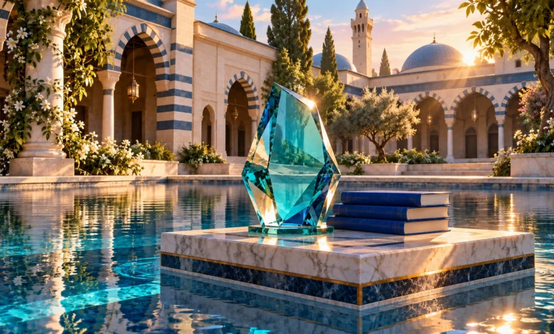 لوحة رقمية: (بيانات جائزة كن في ترشيح علامة الديار الشامية – العدد (79