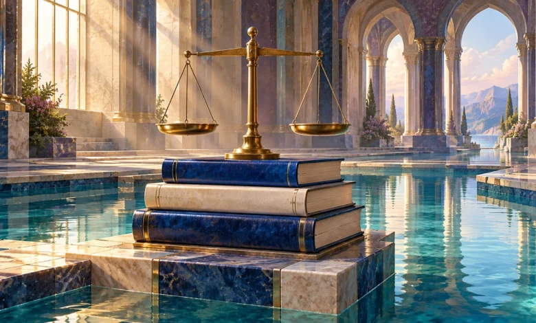 لوحة رقمية: (الحاكمية للعلماء - بقلم : الدكتور سفيان الجعبري - العدد (66