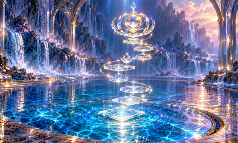 لوحة رقمية: تراتيبُ الهيكلِ النورانيِّ الحرفيِّ – موسوعة هانيبال للعلوم الإسلامية الروحية