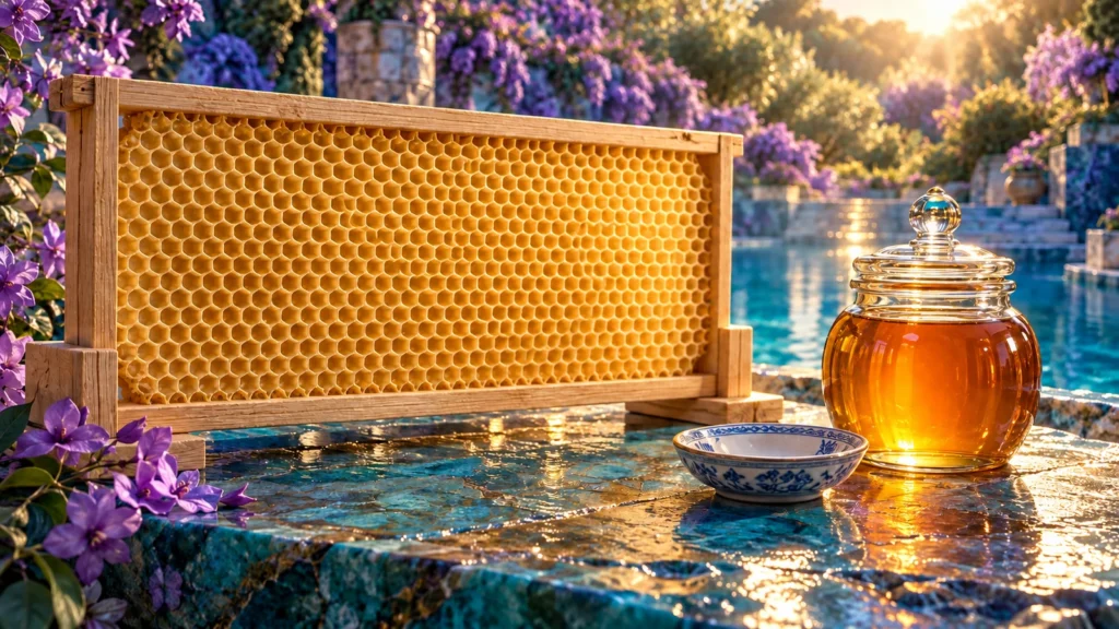 لوحة رقمية: هل يجوز أكل يرقات النحل ؟