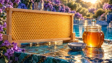لوحة رقمية: هل يجوز أكل يرقات النحل ؟