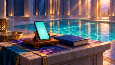 لوحة رقمية: قراءة القرءان من الجوال